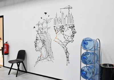 A mural about balance.